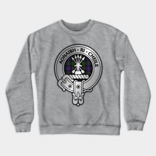 Clan Cameron Crest & Erracht Tartan Crewneck Sweatshirt